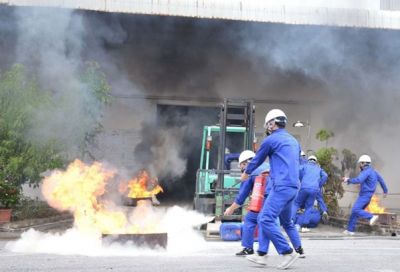 H&Agrave; NỘI TỔ CHỨC DIỄN TẬP THỰC BINH ỨNG PH&Oacute; SỰ CỐ H&Oacute;A CHẤT ĐỘC.